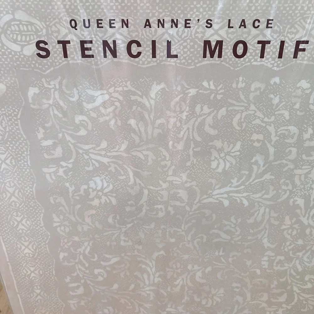 Ralph Lauren Queen Annes Lace Stencil Motif Vintage 1997 Wall Decor Kit